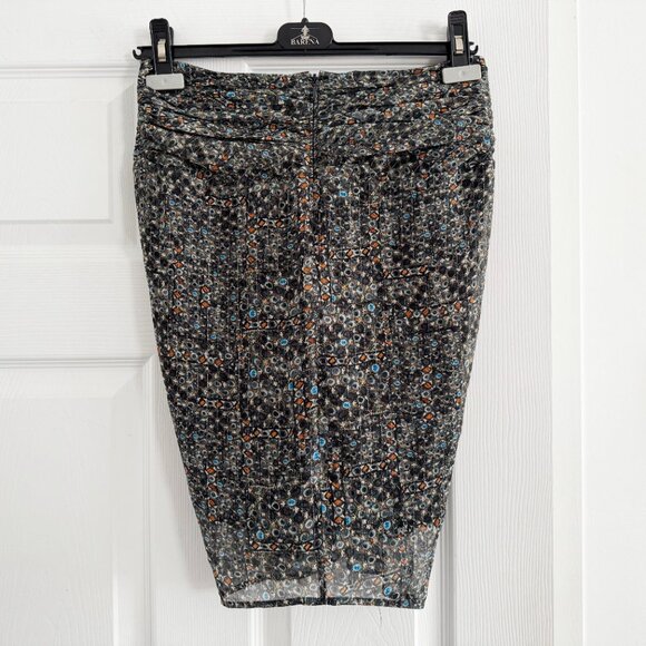 Isabel Marant x H&M Printed Silk Gathered Skirt, size 6 (fits size 2!!) - Picture 6 of 10